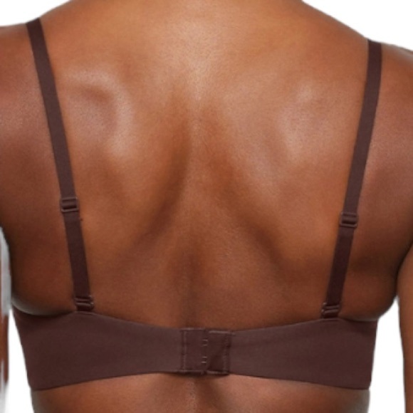 Skims Fits Everybody T Shirt Demi Bra NWT in Espresso Brown 44 C - Picture 4 of 9